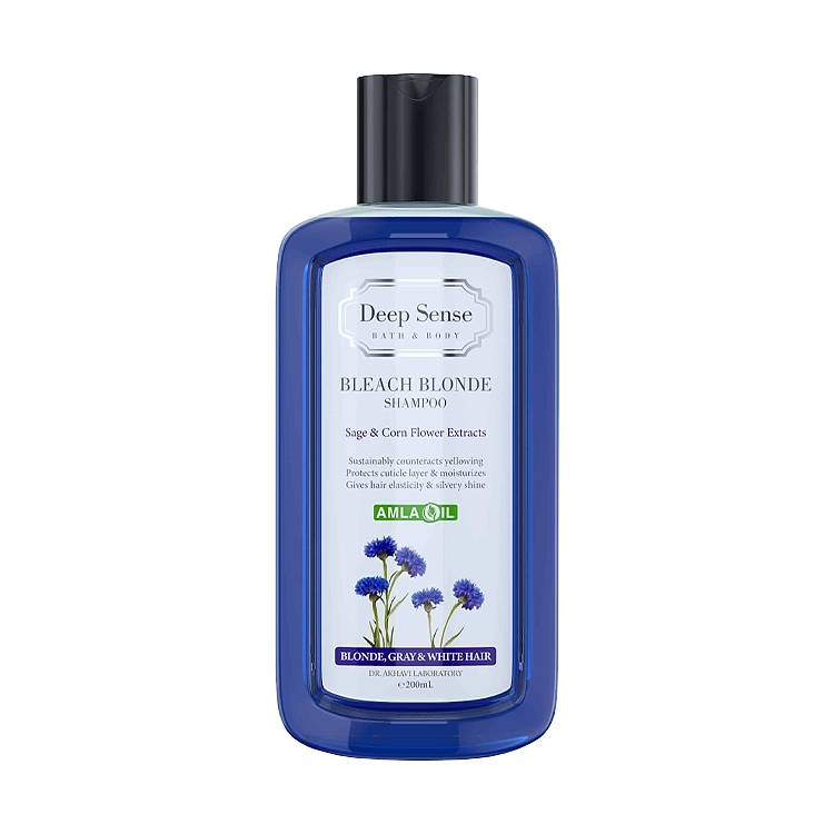 شامپو ضد زردی مو دیپ سنس حجم 200 میلی لیتر