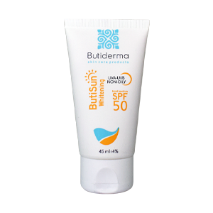 کرم ضد آفتاب بی رنگ روشن کننده بیوتی درما SPF50 حجم 45 میلی لیتر