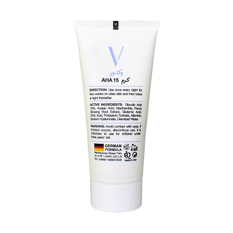 خرید کرم لایه بردار AHA 15 درصد وکتور حجم 30 میلی لیتر