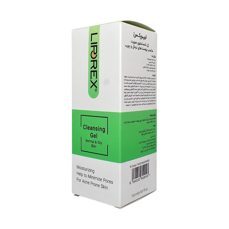 قیمت ژل شستشوی صورت پوست های معمولی تا چرب لیپورکس حجم 150 میلی لیتر