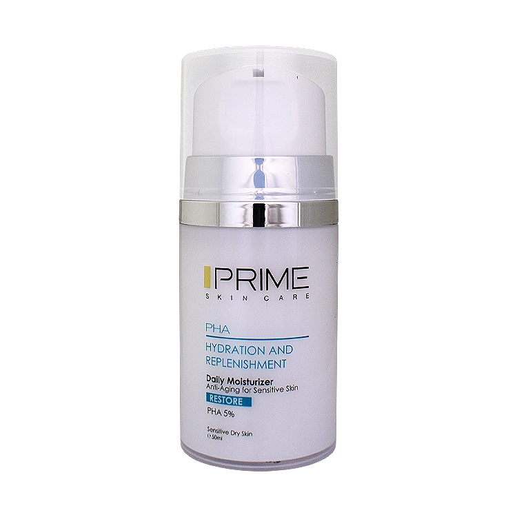 کرم بازسازی کننده و آبرسان صورت PHA 5 درصد پرایم حجم 50 میلی لیتر