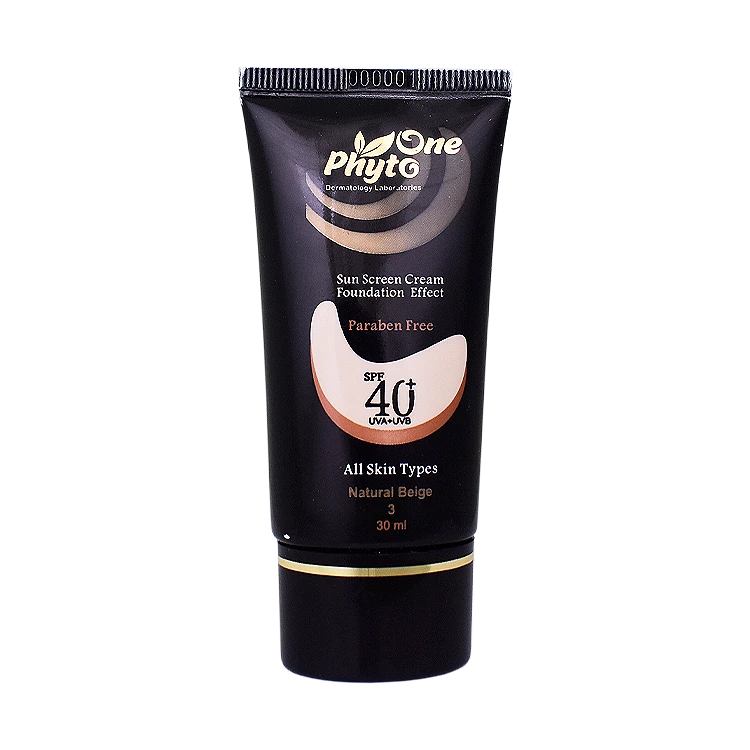 کرم ضد آفتاب بژ طبیعی انواع پوست فیتو وان SPF40 حجم 30 میلی لیتر