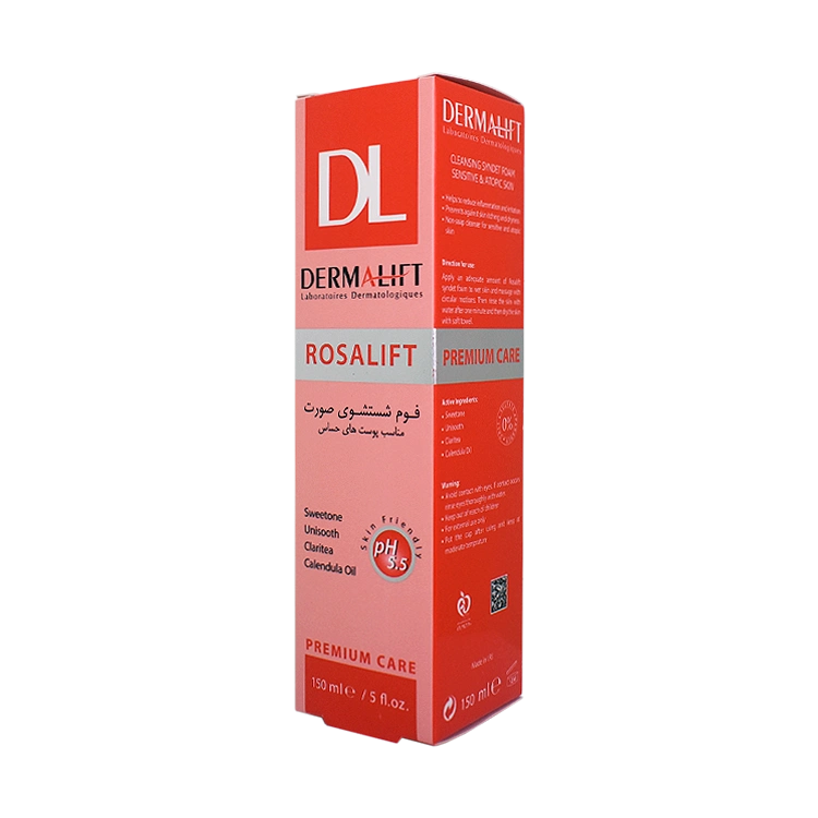 قیمت فوم شستشوی صورت پوست حساس رزالیفت درمالیفت حجم 150 میلی لیتر