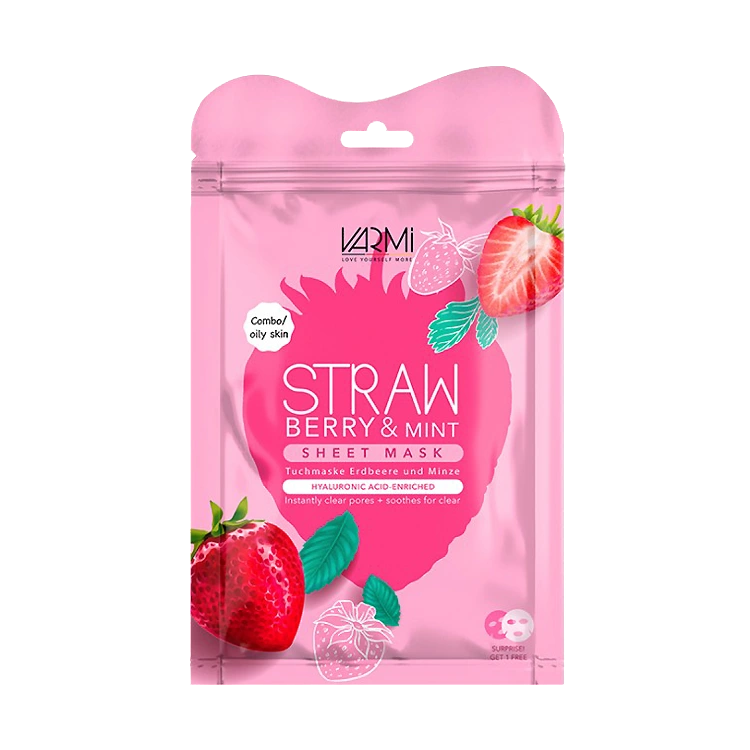 دبل ماسک صورت نقابی آبرسان توت فرنگی و نعنا وارمی