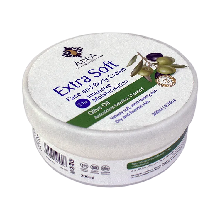 کرم مرطوب کننده کاسه ای روغن زیتون اکسترا سافت آدرا حجم 200 میلی لیتر