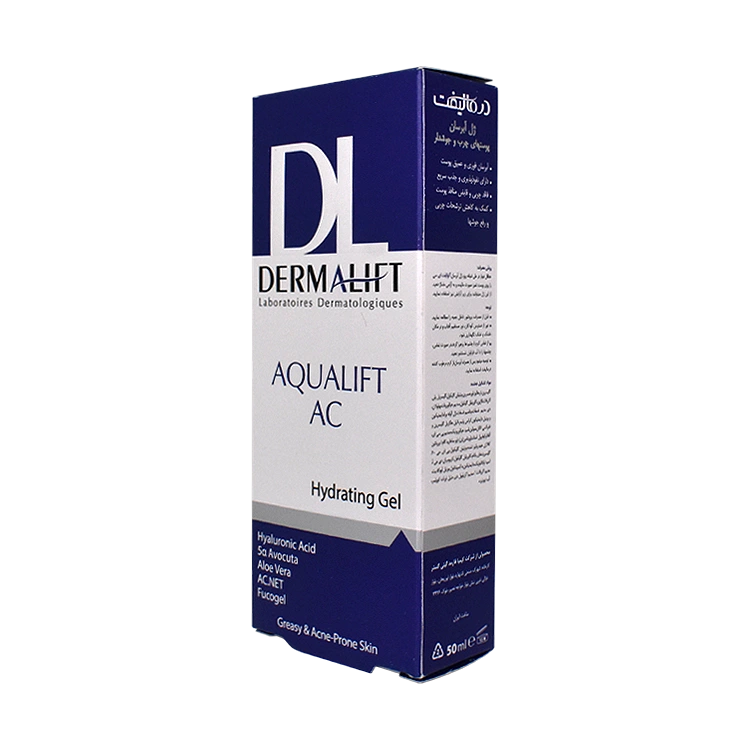 قیمت ژل آبرسان پوست های چرب و جوشدار آکوالیفت AC درمالیفت حجم 50 میلی لیتر