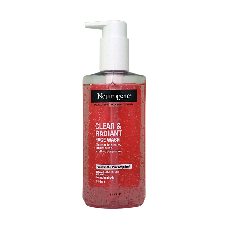 ژل شستشوی صورت روشن کننده نوتروژینا مدل Clear & Radiant حجم 200 میلی لیتر