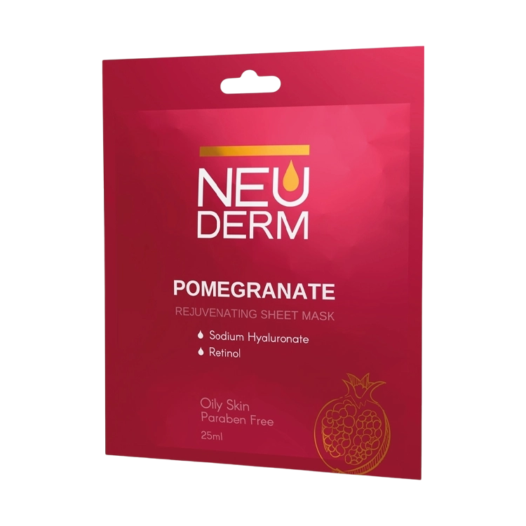 ماسک صورت عصاره انار نئودرم حجم 25 میلی لیتر