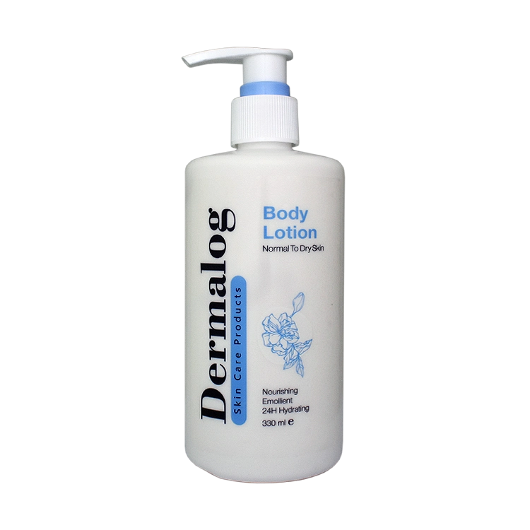 لوسیون بدن پوست خشک و معمولی درمالوگ حجم 330 میلی لیتر