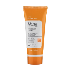 کرم ضد آفتاب بژ طبیعی پوست های چرب و جوشدار وچه SPF50 حجم 50 میلی لیتر