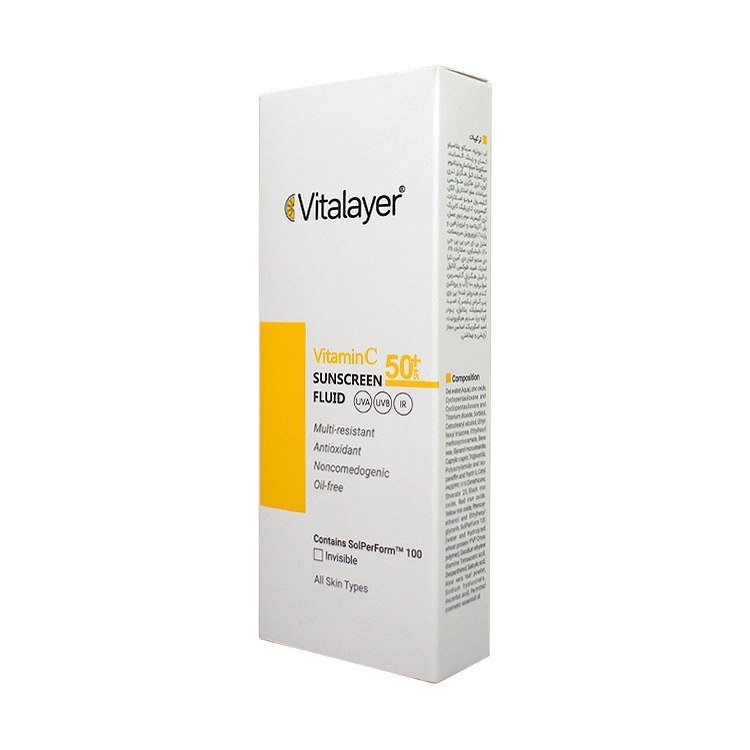 قیمت فلویید ضد آفتاب بی رنگ ویتامین سی ویتالیر حجم 50 میلی لیتر