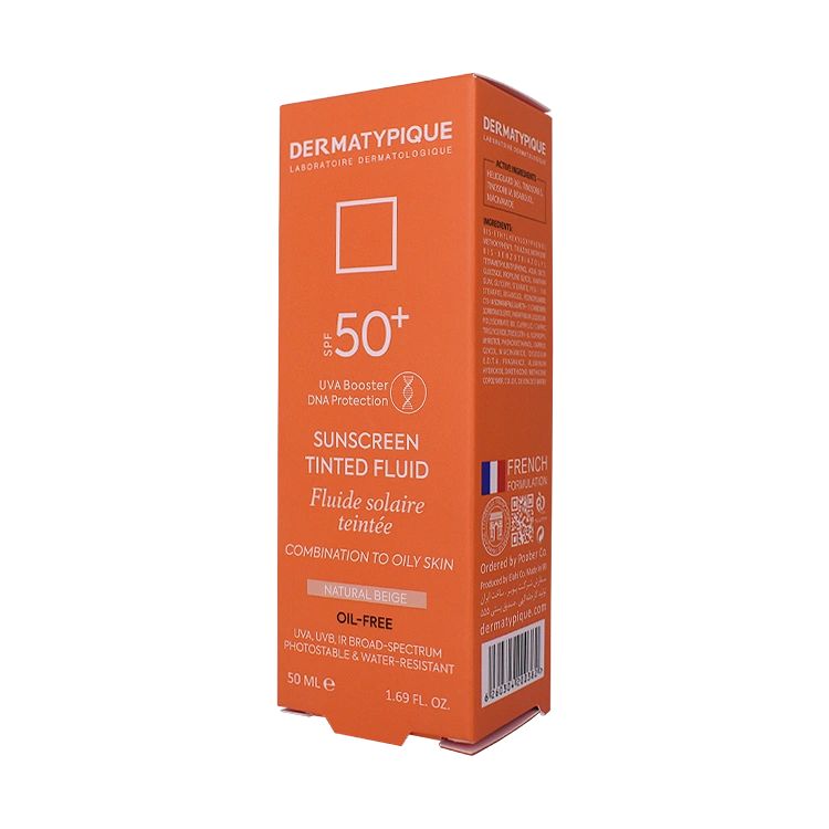 قیمت فلویید ضد آفتاب بژ طبیعی پوست های مختلط و چرب درماتیپیک SPF50 حجم 50 میلی لیتر