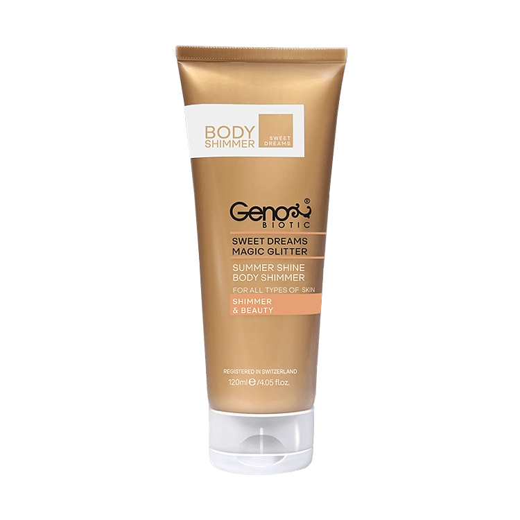 کرم براق کننده بدن ژنوبایوتیک حجم 120 میلی لیتر