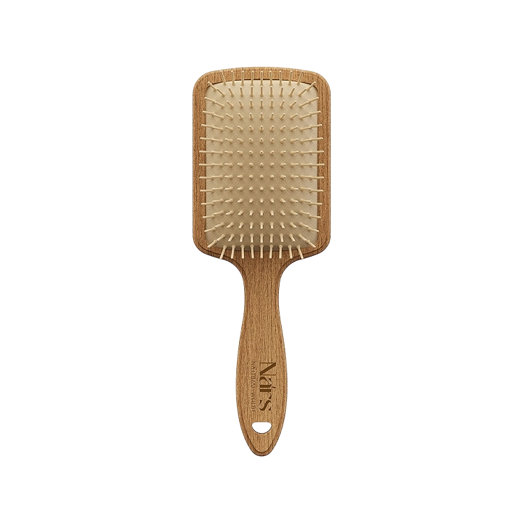 برس مو چوبی بامبو مستطیل نارس