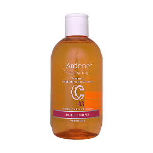 تونر پاک کننده و شفاف کننده صورت ویتامین سی آردن سی فکتور وزن 250 گرم