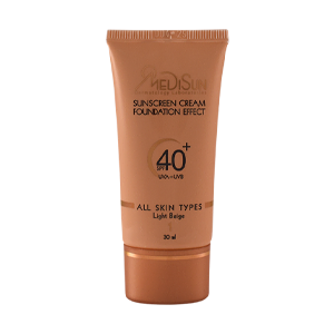 کرم ضد آفتاب بژ روشن انواع پوست مدیسان SPF40 حجم 30 میلی لیتر