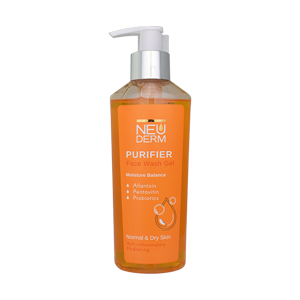 ژل شستشوی صورت پوست های خشک و معمولی نئودرم حجم 200 میلی لیتر