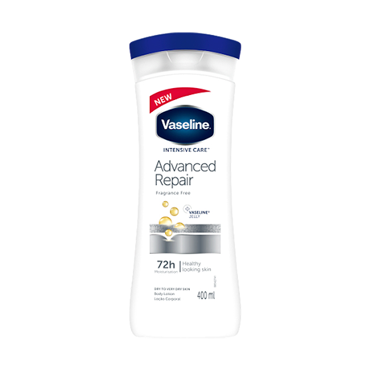 لوسیون بدن ترمیم کننده وازلین مناسب پوست خشک تا خیلی خشک حجم 400 میلی لیتر