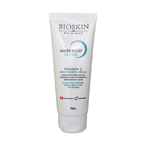 کرم مرطوب کننده ویتامین سی پوست چرب بایو اسکین حجم 75 میلی لیتر