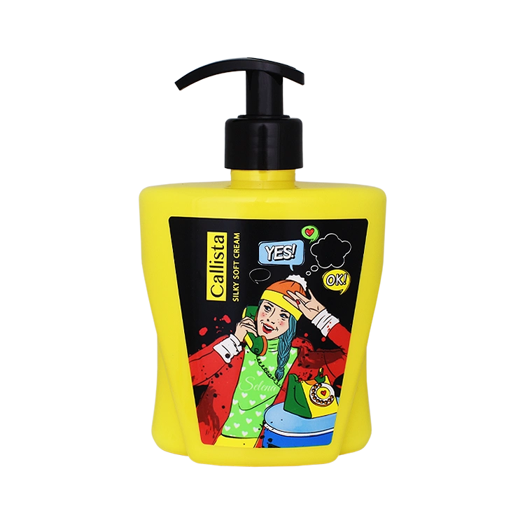 لوسیون دست صورت و بدن کالیستا زرد مدل Selena حجم 400 میلی لیتر