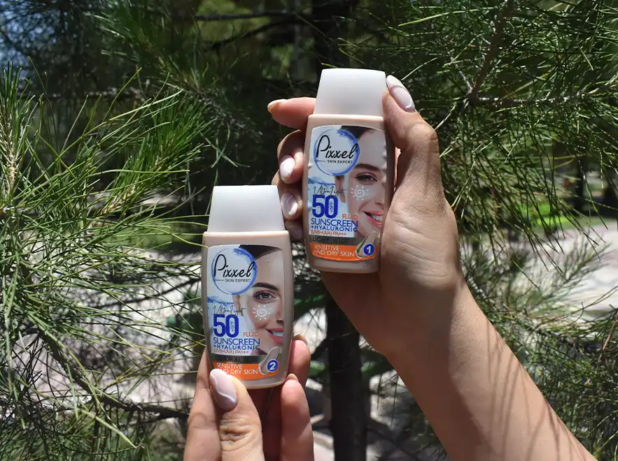 نقد و بررسی کرم ضد آفتاب بژ روشن پوست های خشک و حساس پیکسل SPF50 حجم 50 میلی لیتر