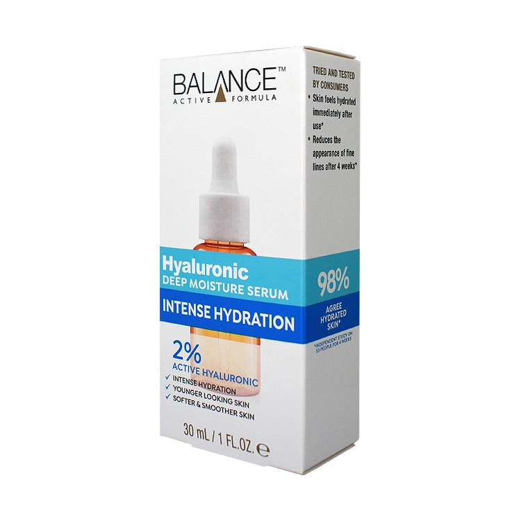 مشخصات سرم آبرسان هیالورونیک اسید 2 درصد بالانس حجم 30 میلی لیتر