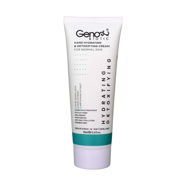 کرم دست مرطوب کننده پوست های معمولی و چرب ژنوبایوتیک حجم 75 میلی لیتر