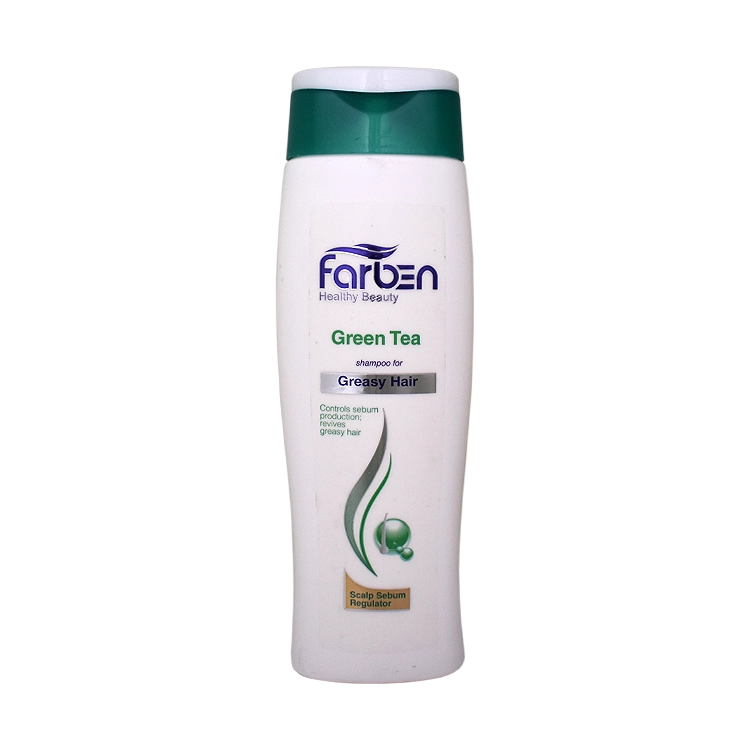 شامپو موهای چرب عصاره چای سبز فاربن حجم 200 میلی لیتر