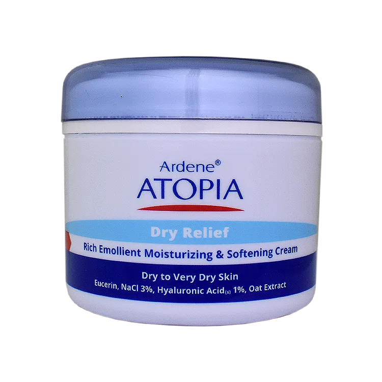 کرم مرطوب کننده و نرم کننده قوی کاسه ای پوست های خشک و خیلی خشک درای ریلیف آردن آتوپیا وزن 150 گرم