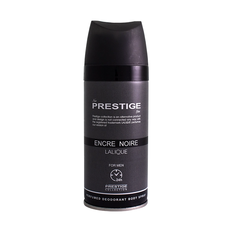 اسپری بدن مردانه پرستیژ مدل Encre Noire Lalique حجم 150 میلی لیتر