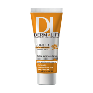 کرم ضد آفتاب بژ طبیعی پوست های خشک و معمولی سانلیفت درمالیفت SPF50 حجم 40 میلی لیتر