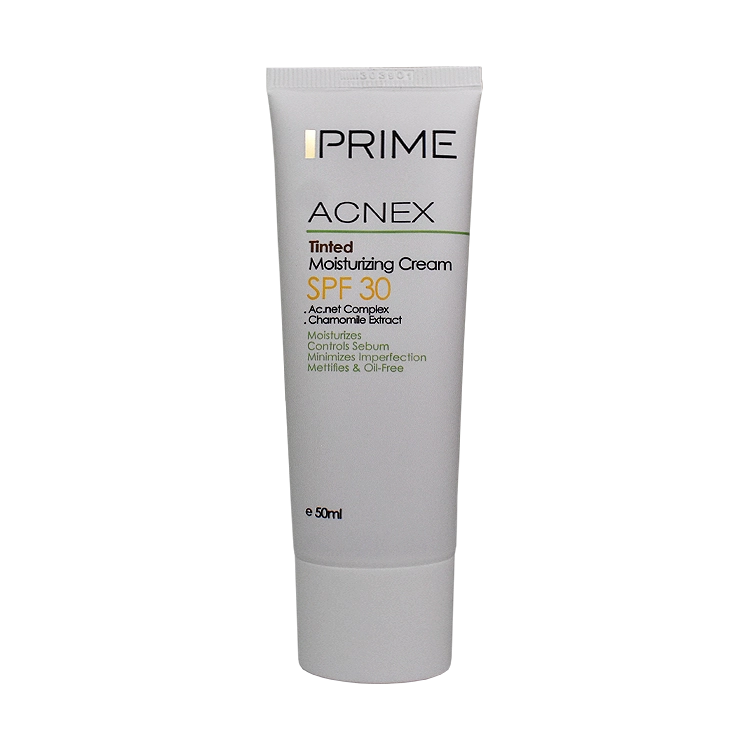 کرم مرطوب کننده رنگی پوست های چرب پرایم SPF30 حجم 50 میلی لیتر