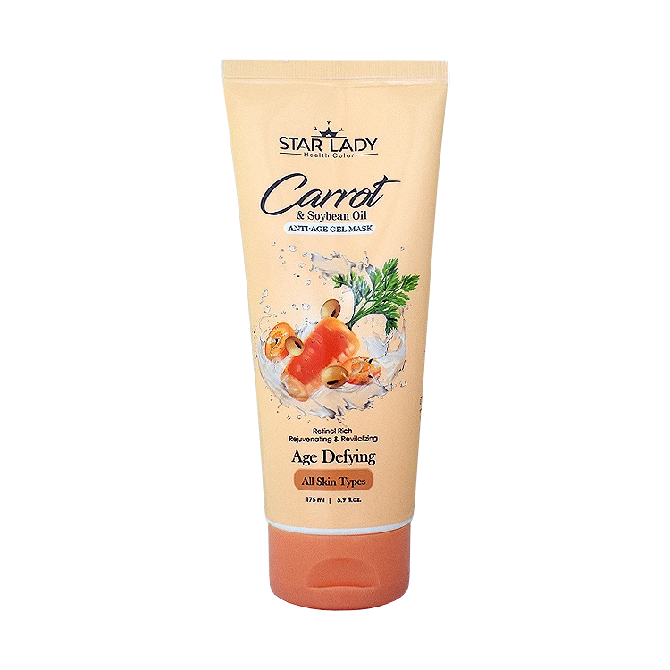 ژل ماسک ضد چروک عصاره هویج و سویا استار لیدی حجم 175 میلی لیتر