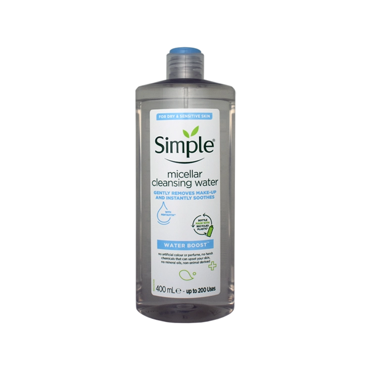 میسلار واتر پوست خشک و حساس سیمپل مدل Water Boost حجم 400 میلی لیتر