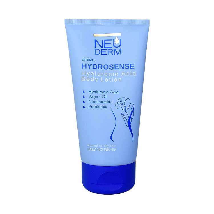 لوسیون بدن هیالورونیک اسید اپتیمال هیدروسنس نئودرم حجم 150 میلی لیتر