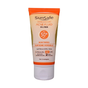فلویید ضد آفتاب بی رنگ پوست های چرب و آکنه ای سان سیف SPF50 حجم 50 میلی لیتر