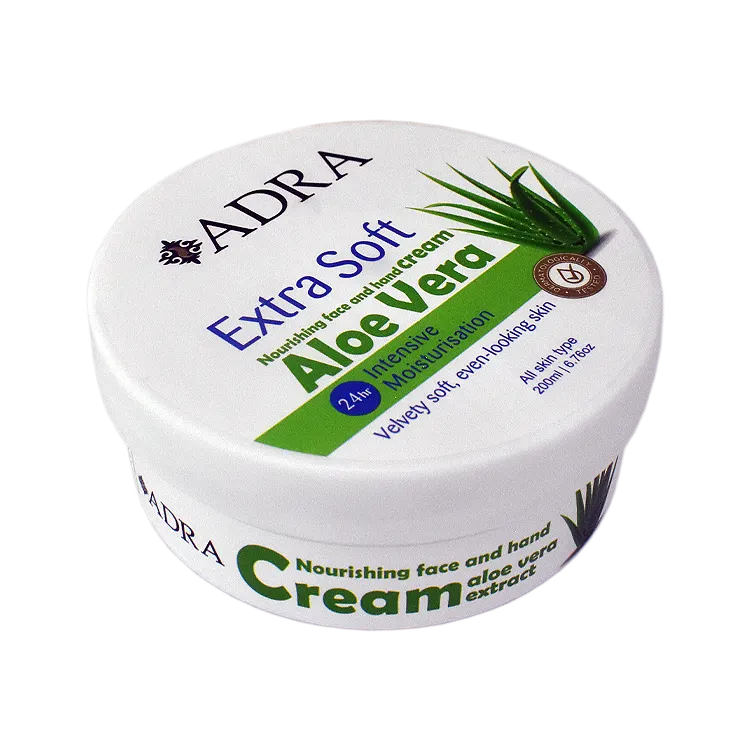 کرم مرطوب کننده کاسه ای آلوئه ورا اکسترا سافت آدرا حجم 200 میلی لیتر