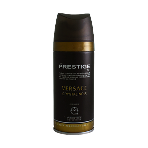 اسپری بدن زنانه پرستیژ مدل Versace Crystal Noir حجم 150 میلی لیتر