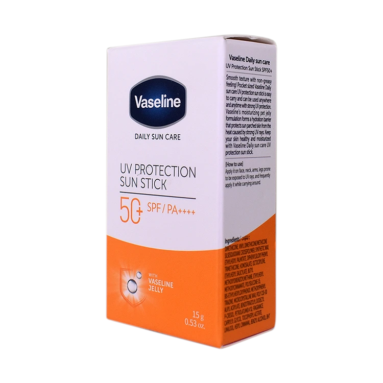 قیمت استیک ضد آفتاب بی رنگ انواع پوست وازلین SPF50 وزن 15 گرم