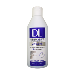 شامپو فاقد سولفات ضد شوره موهای خشک ویتا کر درمالیفت حجم 200 میلی لیتر