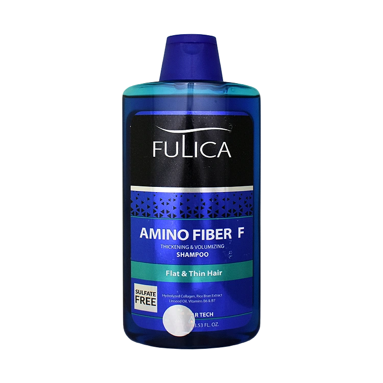 شامپو فاقد سولفات تقویت کننده و حجم دهنده فولیکا مدل Amino Fiber F حجم 400 میلی لیتر