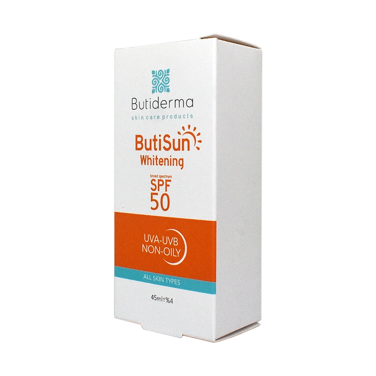 قیمت کرم ضد آفتاب بی رنگ روشن کننده بیوتی درما SPF50 حجم 45 میلی لیتر