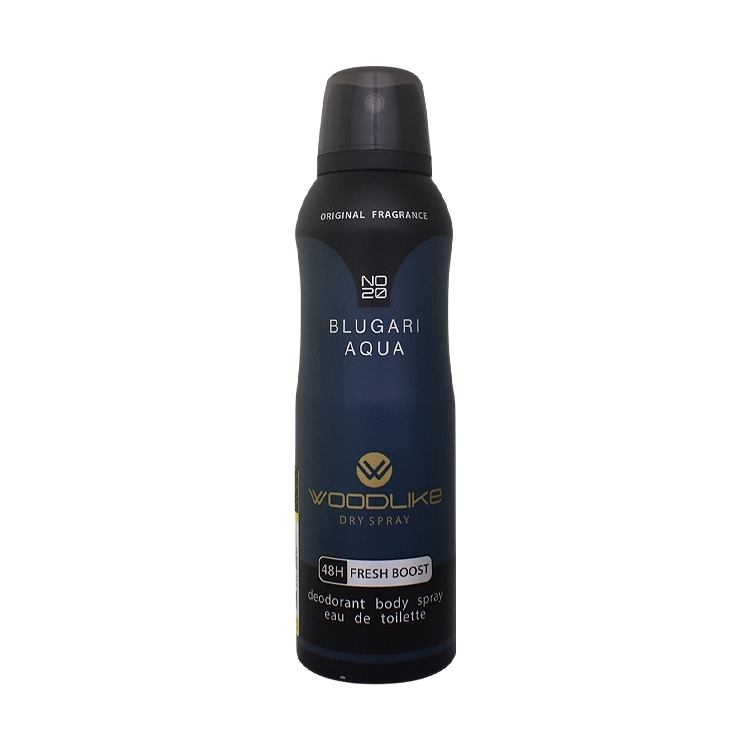 اسپری بدن مردانه وودلایک مدل Aqua Blugari حجم 200 میلی لیتر
