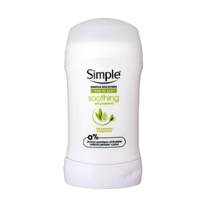 استیک ضد تعریق زنانه سیمپل مدل Soothing حجم 40 میلی لیتر