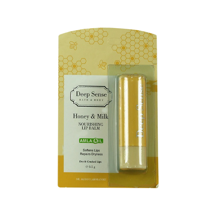 بالم لب نرم کننده بی رنگ شیر و عسل دیپ سنس وزن 3.5 گرم