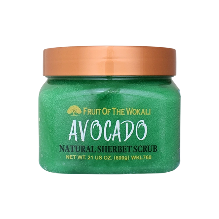 ژل اسکراب شکری بدن آووکادو وکالی وزن 600 گرم
