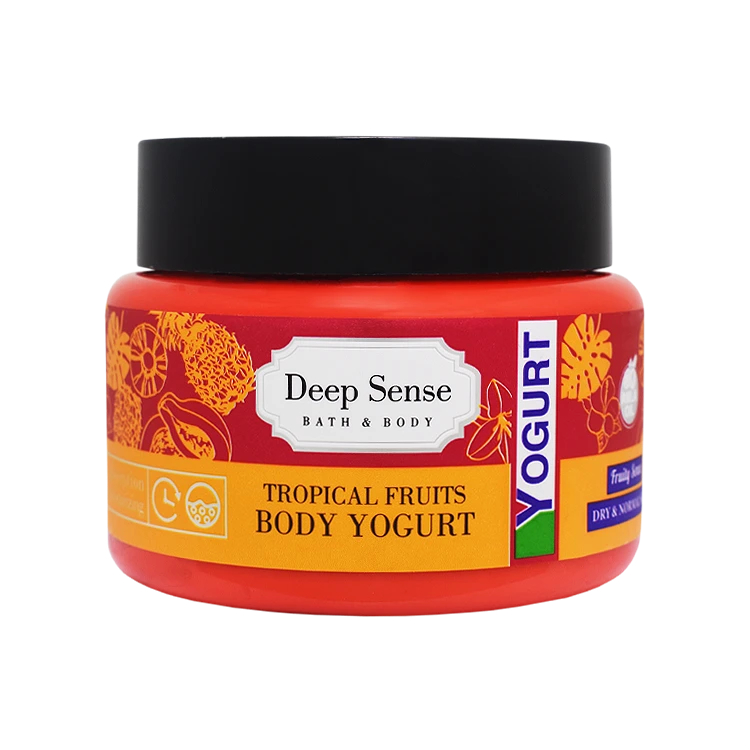 خرید ماست بدن پوست های خشک و معمولی میوه های استوایی دیپ سنس حجم 250 میلی لیتر