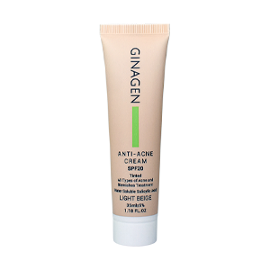 کرم ضد جوش رنگی بژ روشن ژیناژن SPF20 حجم 35 میلی لیتر