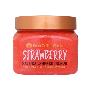 ژل اسکراب شکری بدن توت فرنگی وکالی وزن 600 گرم