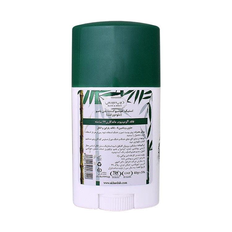 خرید استیک ضد تعریق فاقد آلومینیوم بامبو و درخت چای دیپ سنس وزن 40 گرم